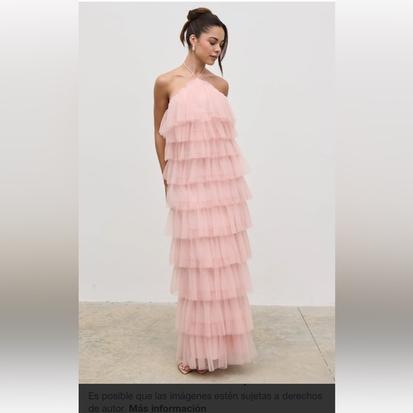 MARBLE Dresses & Skirts - MARBLE Layered Blush Tulle Maxi Skirt